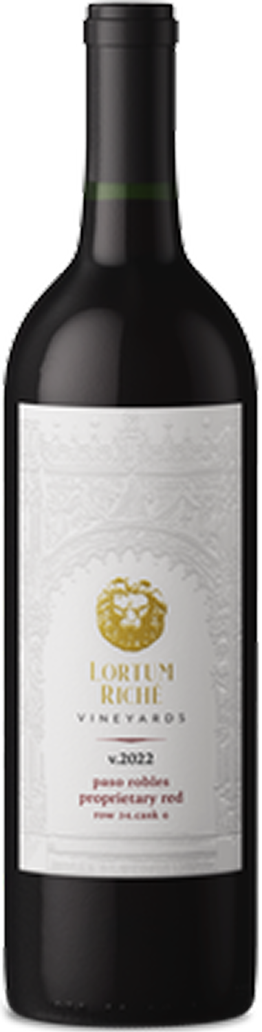 Lortum Riche Vineyards, Row 34 Cask 6 Proprietary Red Wine Paso Robles, 2022